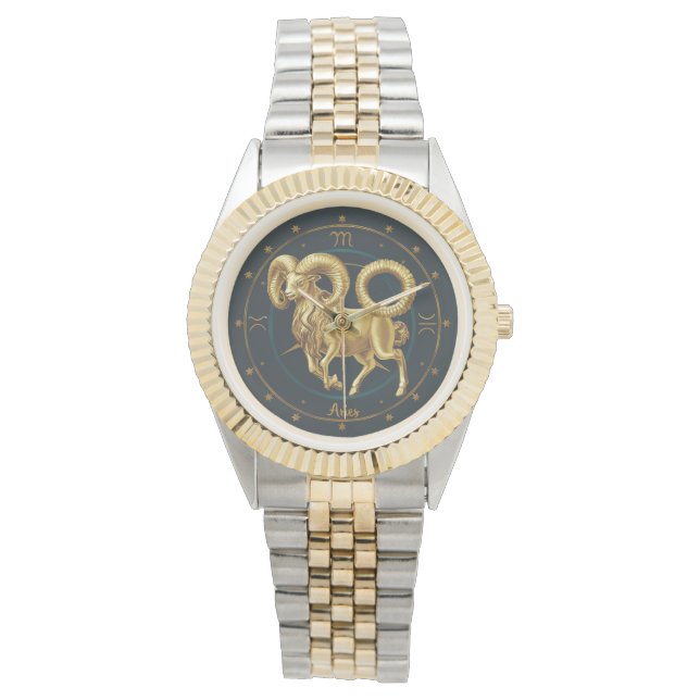 Aries Zodiac Sign Watch (Front)