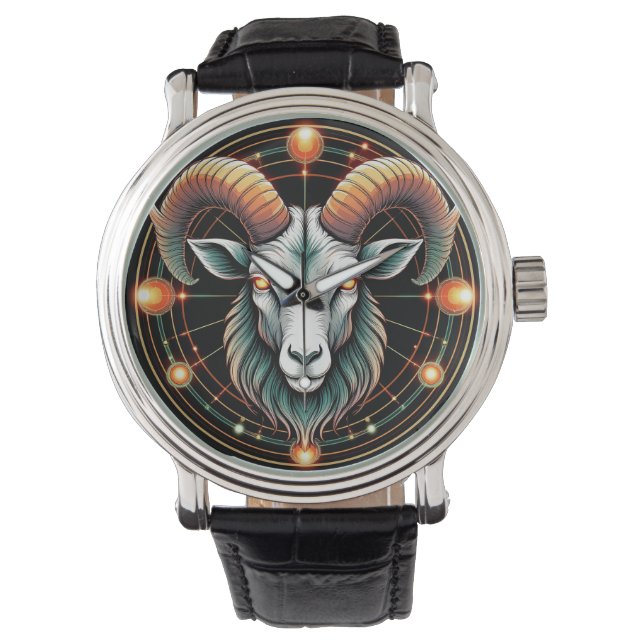 Aries Zodiac Sign Watch (Front)