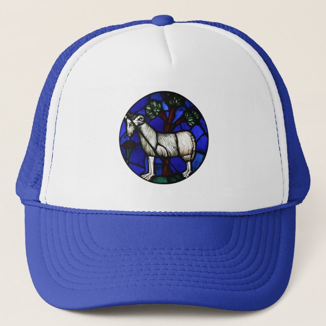 Aries Zodiac Stained Glass Notre-Dame de Paris Hat (Front)