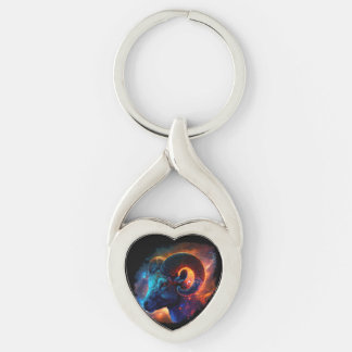 Aries Zodiac Star Sign – No Text - Keychain