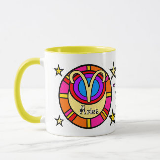 Aries Zodiac Symbol Mug