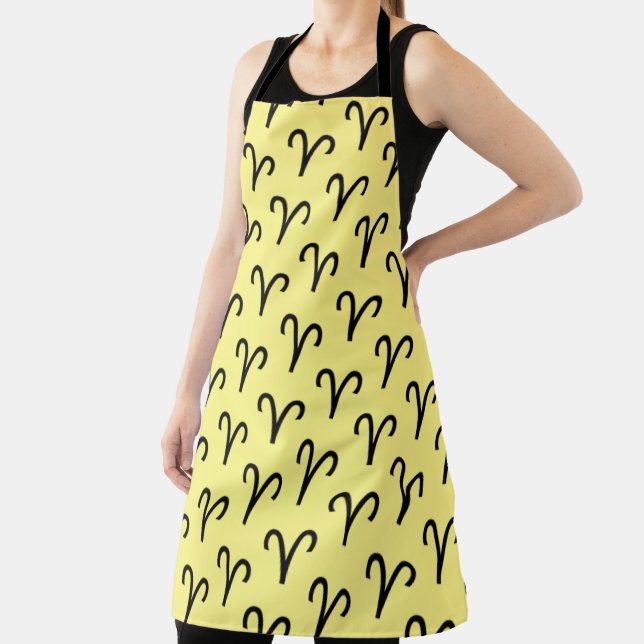 Aries Zodiac Symbol Standard by Kenneth Yoncich Apron (Insitu)