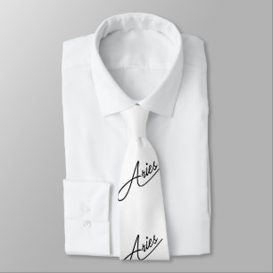 Aries Zodiac Tie