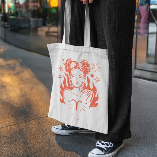 Aries Zodiac Tote Bag   (Creator Uploaded)