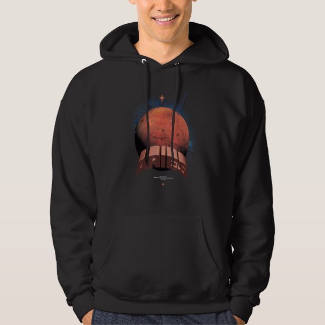 AriesMars Astronomy Astrology Hoodie (Front)