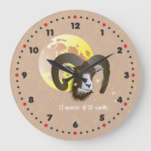 Ariete 21 marzo Al 20 April Orologio Large Clock