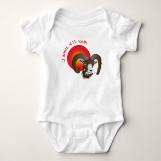 Ariete 21 marzo al 20 aprile baby bodysuit