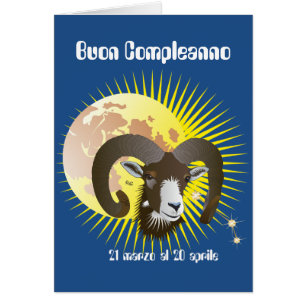 Ariete 21 marzo al 20 aprile Biglietti d'auguri