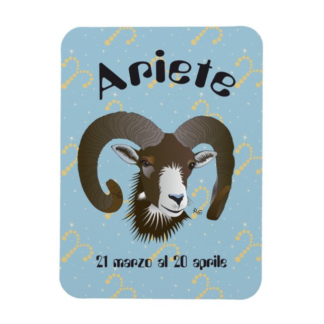 Ariete 21 marzo al 20 aprile Premium Flexi Magnet (Vertical)