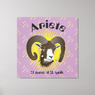 Ariete 21 marzo al 20 aprile Stampa su tela Canvas Print