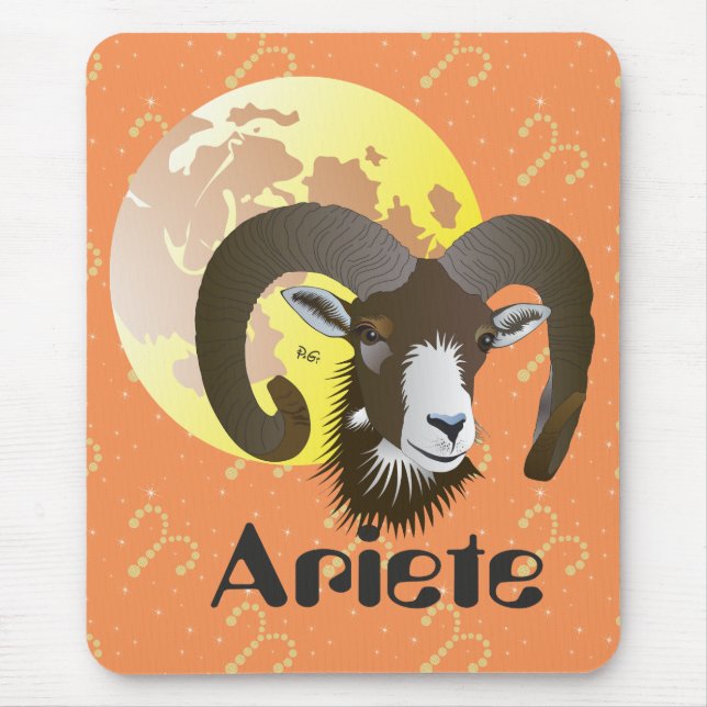 Ariete 21 marzo al 20 aprile Tappetini per mouse Pad (Front)