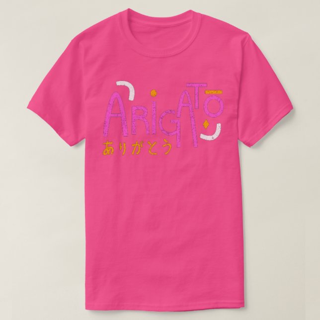 Arigato Japanese T-Shirt (Design Front)