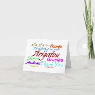 Arigatou-Japanese-Thank You card in 8 languages