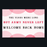 ARIRANG Inspired Comeback Concert Printable Slogan Poster<br><div class="desc">Celebrate the comeback era with this bold ARIRANG-inspired concert slogan banner. Designed in striking red, white, and black, this printable fan poster features the powerful message “The Years Were Long, But ARMY Never Left.” Perfect for concerts, fan events, watch parties, or room décor, it captures the emotion of waiting and...</div>
