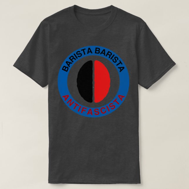 arista Barista Antifascista 1 T-Shirt (Design Front)