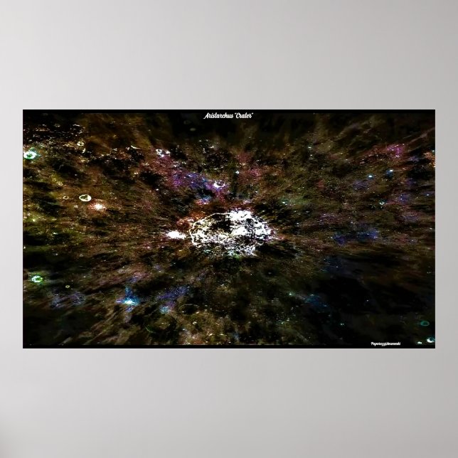 Aristarchus"Crater" up close and personal Poster (Front)