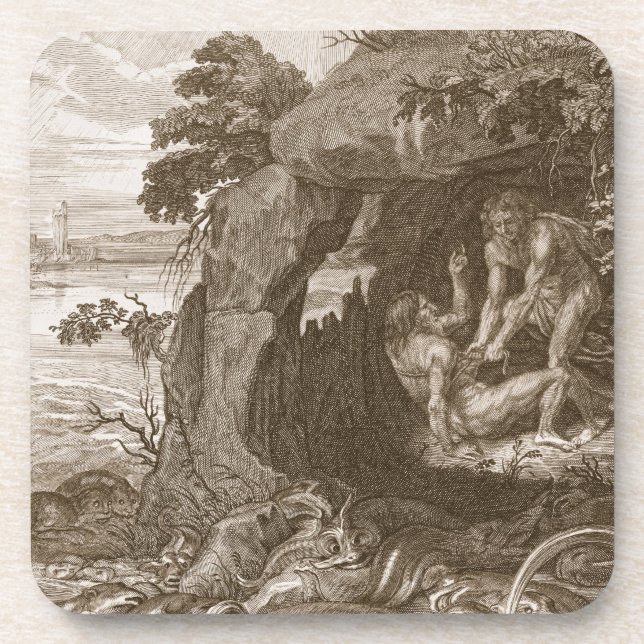 Aristeus Compels Proteus to Reveal his Oracles, 17 Coaster (Front)