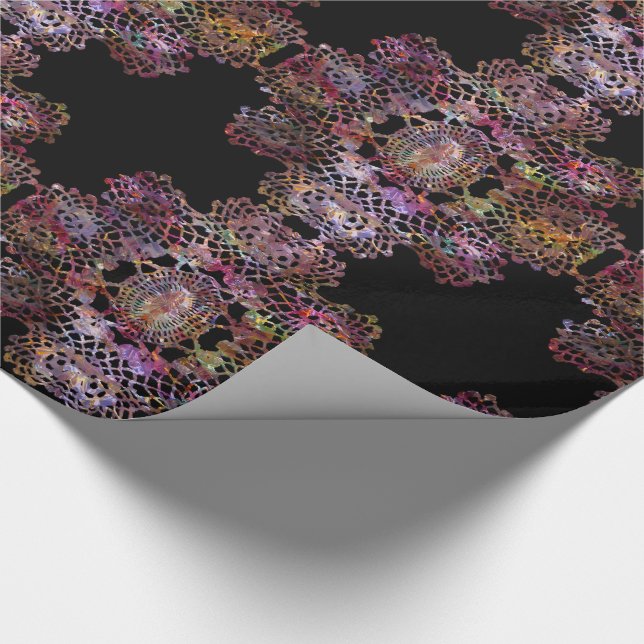 Aristocratic Festive Elegant Victorian Wrapping Paper (Corner)