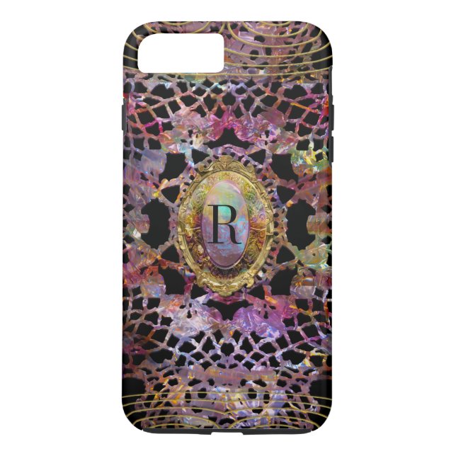 Aristocratic Festive   Monogram Plus Case-Mate iPhone Case (Back)