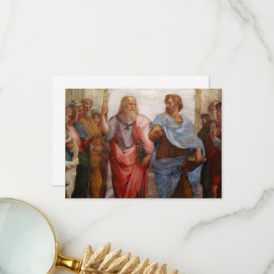 Aristotle and Plato by Raphael Thank You Card
