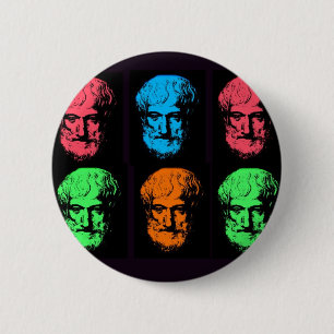 Aristotle Collage 6 Cm Round Badge