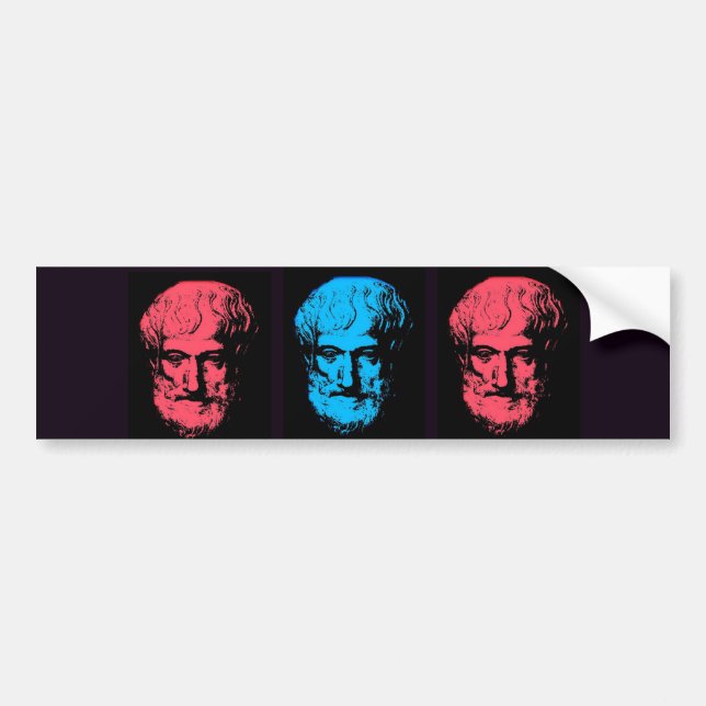 Aristotle Collage Bumper Sticker (Front)
