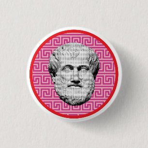 Aristotle Greek Philosopher 3 Cm Round Badge