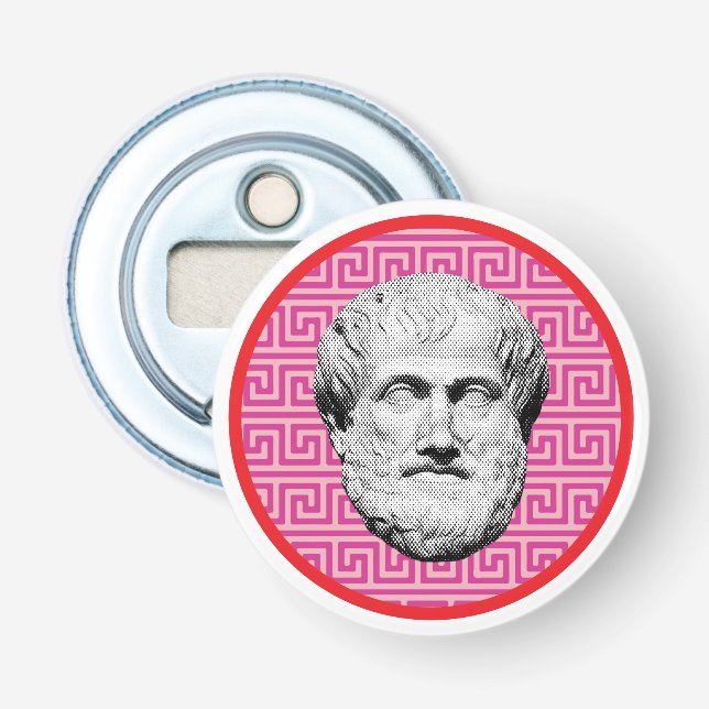 Aristotle Greek Philosopher Bottle Opener (Front)
