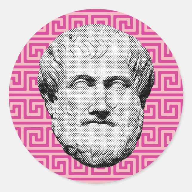 Aristotle Greek Philosopher Classic Round Sticker (Front)