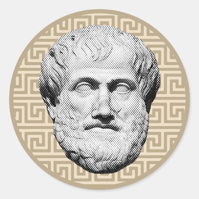 Aristotle Greek Philosopher Classic Round Sticker (Front)