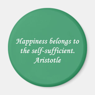 Aristotle Happiness Quote Magnet
