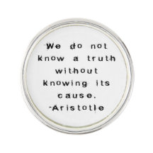 Aristotle: Know a Truth - A Sceptic's Lapel Pin