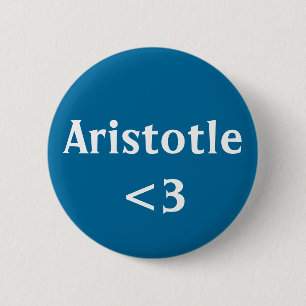Aristotle Love Greek Philosopher 6 Cm Round Badge