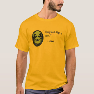 Aristotle philosophy clothing, quotation T-Shirt