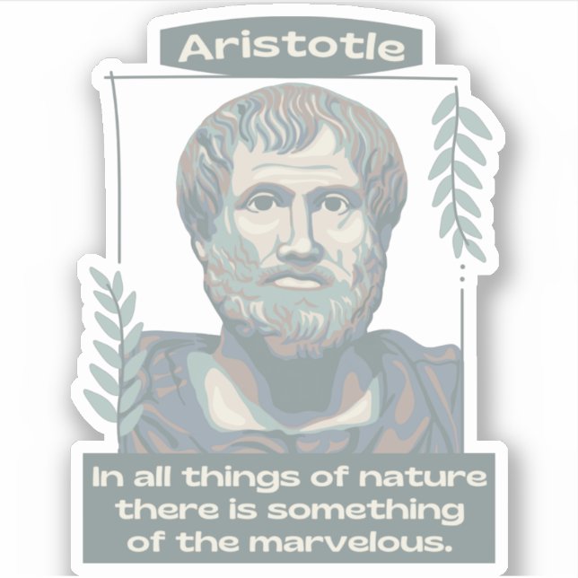Aristotle Portrait And Quote (Front)