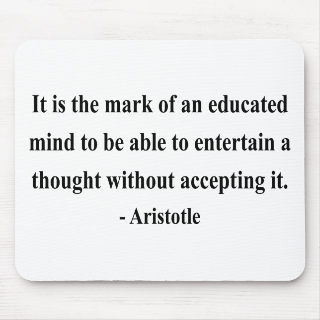 Aristotle Quote 1a Mouse Pad (Front)