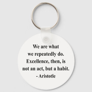 Aristotle Quote 4a Key Ring
