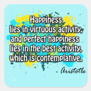 Aristotle Square Sticker