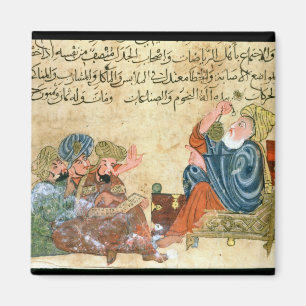 Aristotle teaching magnet