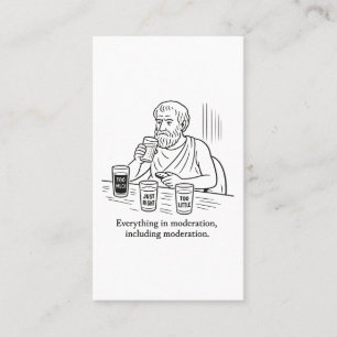 Aristotle's Guide to Moderation Calling Card