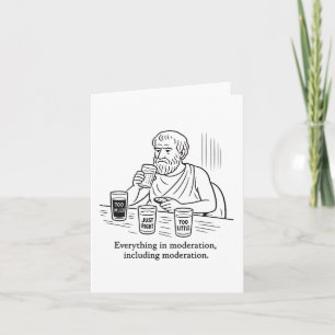Aristotle's Guide to Moderation Card