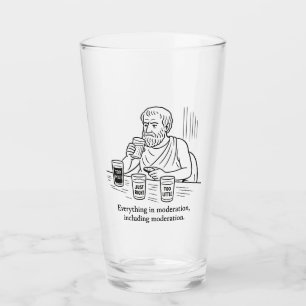 Aristotle's Guide to Moderation Glass