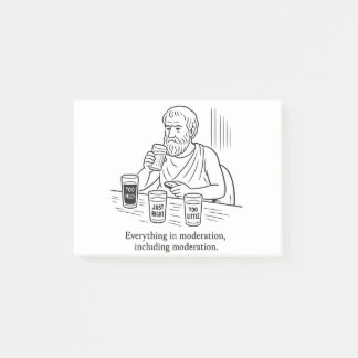 Aristotle's Guide to Moderation Post-it Notes
