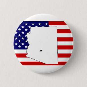 Arizona 6 Cm Round Badge