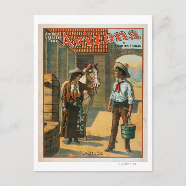 Arizona "America's Greatest Play" Cachese Postcard (Front)