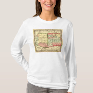 Arizona and New MexicoPanoramic Map T-Shirt