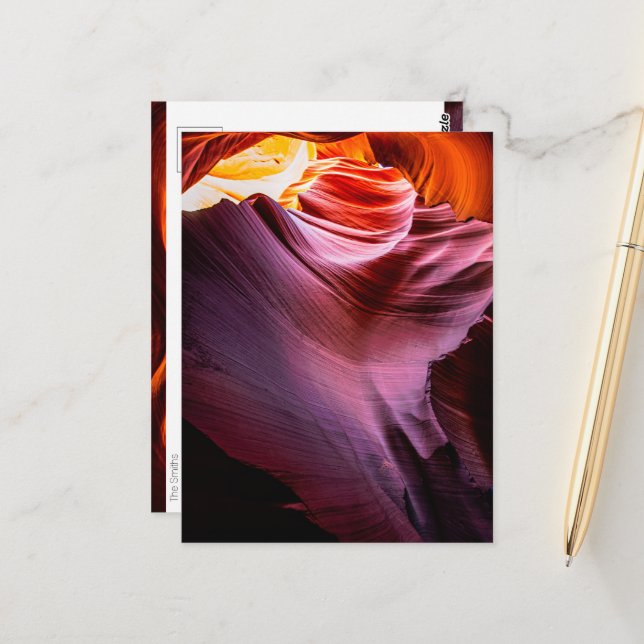 Arizona - Antelope Canyon Postcard (Front/Back In Situ)