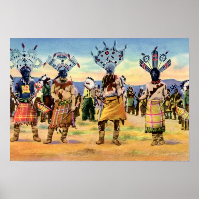 Arizona Apache Indians Devil Dance Poster (Front)