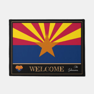 Arizona & Arizona Flag house mat /sports USA State