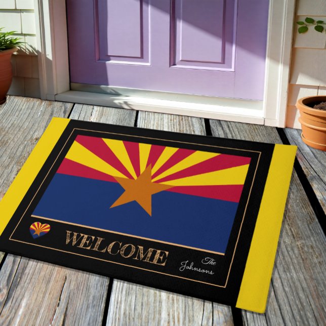 Arizona & Arizona Flag house mat /sports USA State (Creator Uploaded)